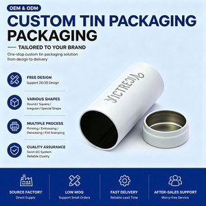 Tarro de <span class=keywords><strong>lata</strong></span> de especias de Metal blanco personalizado del fabricante de China, embalaje de grado alimenticio, Té Matcha en polvo, caramelo, Chocolate, galleta, azúcar - Product Image 1