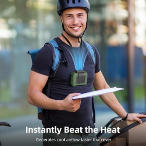 Ventilador Portátil de Cintura de 6000mAh, 3 Velocidades, Flujo de Aire Potente, Manos Libres, Ventilador de Cuello para Senderismo al Aire Libre, Batería Recargable - Product Image 6