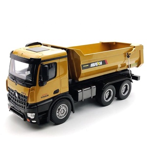 <span class=keywords><strong>Huina</strong></span> <span class=keywords><strong>1582</strong></span> 1/14 10 Canales Camión Volquete De Carga De Aleación De Metal De 6 Ruedas, Vehículo De Ingeniería A Control Remoto, Juguetes De Construcción RC - Product Image 2