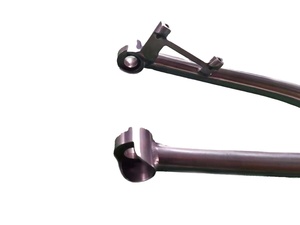 Garfo Dianteiro NH NH-FK2 em Liga de Titânio 700C para Bicicletas de Estrada e Montanha com Freio a Disco e Eixo Passante, Cinza Titânio - Product Image 3