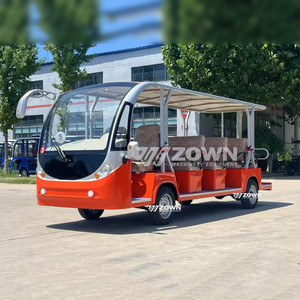 รถบัสไฟฟ้าแบบปิดพรีเมียมสำหรับนักท่องเที่ยว พร้อมที่นั่งสบาย เหมาะสำหรับสถานที่ท่องเที่ยวและสวนสนุก - Product Image 4