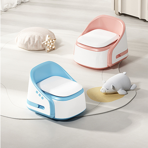 Multifuncional lindo dibujos animados bebé inodoro orinal entrenador orgánico piso montado plástico baño olla para niños - Product Image 2