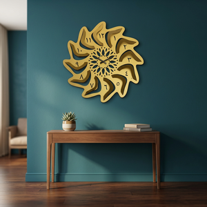 Modern Metal Sunburst Wall <b>Clock</b> Analog Quartz Design Living Room Decor Silent <b>Battery</b> Powered Hanging <b>Clock</b> - Product Image 4