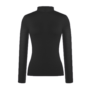 Suéter de Moda Personalizado, Elegante, Delgado, de Cuello Alto, Manga Larga, Color Sólido, para Mujer, para Invierno - Product Image 2