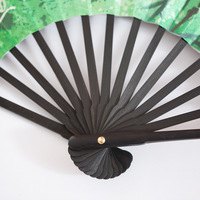 Éventail pliant en bambou 33 cm, fait main, léger, demi-cercle, accessoire de danse, décoration de mariage, cadeau