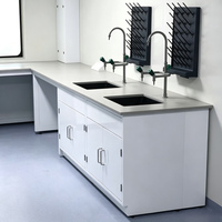 Banc de laboratoire robuste tout en acier, table de laboratoire anti-vibrations avec pieds réglables pour laboratoire de physique