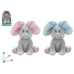 Peluche Éléphant Eli 30cm avec sons et mouvements, jouet électronique en peluche douce pour enfants - Product Image 1