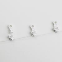Nouveau rideau pliable ondulé en plastique, 48mm/54mm/60mm/80mm