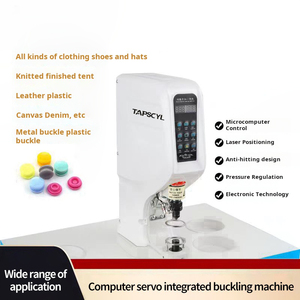 Máquina de hebilla de clavo de mano antigolpes controlada por computadora eléctrica automática máquina de hebilla blanca grande. - Product Image 2