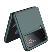 Étuis pour téléphone portable GKK pour Z Flip 3/4, écologiques, transparents, anti-chute, en PC rigide, couleur unie, étanches, antichocs, 360°