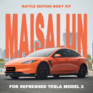 Nouveaux produits : Kit carrosserie style ABS Battle Edition pour <span class=keywords><strong>Tesla</strong></span> Model <span class=keywords><strong>3</strong></span> 2024+ – Pare-chocs avant, lèvre avant, diffuseur arrière, accessoires automobiles - Product Image 2