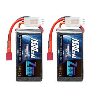 Baterai Lipo RC Zeee 2S 7.4V 60C 1500mAh dengan Steker Deans untuk Drone FPV, Quadcopter, Helikopter, Pesawat Terbang - Product Image 2