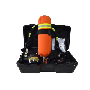 Appareil respiratoire autonome pour pompier, masque facial complet, respirateur à air comprimé avec manomètre et système de soutien dorsal - Product Image 4