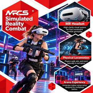 Machine de jeu de combat d'arcade multijoueur MR <span class=keywords><strong>VR</strong></span> pour arène intérieure, parc d'attractions commercial et espace de jeu éducatif - Product Image 2