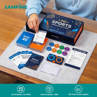 Jeu de société éducatif personnalisable sur le thème du sport - Jeu de questions-réponses familial avec cartes de jeu vibrantes et certification UKCA