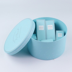 Custom Logo Round Tube Cosmetic Storage Box Makeup Customize Cosmetic Paper Box Packaging - Product Image 1