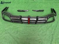 Kit de mise à niveau du pare-chocs arrière adapté à la BMW X5 G05, style AE modifié, véritable fibre de carbone, lèvre arrière, diffuseur arrière, kit carrosserie
