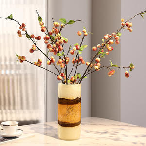 Jarrón de Vidrio Hecho a Mano, Decoración para Sala de Estar, Jarrón con Patrón Regular, Decoración para Escritorio de Sala de Estar, Decoración para Porche, Jarrón de Arte para Flores - Product Image 4