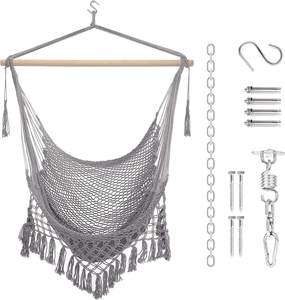 Danlong Chaise hamac moderne en corde de coton tissé à la main Super Large Soft-Spun Weaving Hanging Chair pour mobilier d'extérieur - Product Image 1