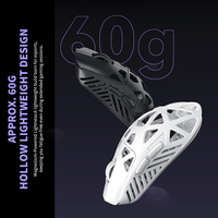 Souris de jeu et de bureau sans fil PAW3950 à triple mode 8K, programmable RGB, avec batterie remplaçable et conception exosquelette creuse, 30000 DPI