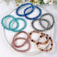 Bracelet en pierres précieuses de quartz de feu et labradorite pour la guérison, idéal comme cadeau pour le Feng Shui (vente en gros)