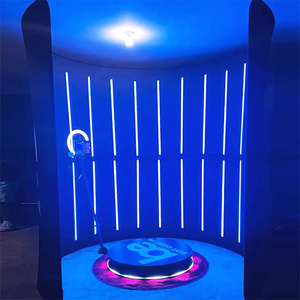 พาวเวอร์แบงค์คุณภาพสูง2025สำหรับ360บูธภาพถ่าย360องศา RGB ไฟ LED ซุ้มซุ้ม360รูปภาพ