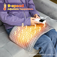 Coussin chauffant électrique portable à design pliable pour thérapie par chaleur humide et soulagement corporel