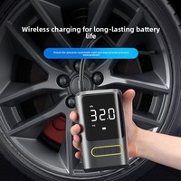 Portable ABS Material Intelligent Digital Display 12V Wireless Charging Emergency Air Pump for Vehicle Tire