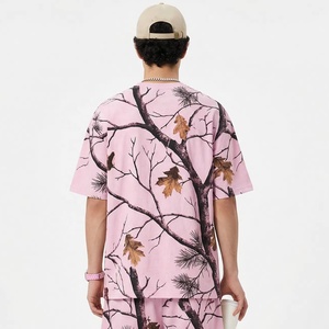 Camiseta de Verano Nueva Personalizada con Estampado de Camuflaje, de Punto Holgado, de Secado Rápido, de Manga Corta, con Estampado Digital, Estilo Hip Hop, Informal y Moderna para Hombre - Product Image 2