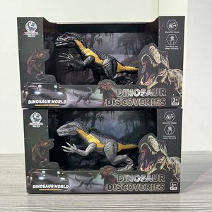 Juego de Juguetes de Dinosaurios Realistas HTL con Sonidos Rugientes y Articulaciones Móviles, Juguete de Dinosaurio con Camión y Figura, Mundo <span class=keywords><strong>Dino</strong></span> para Niños - Product Image 5