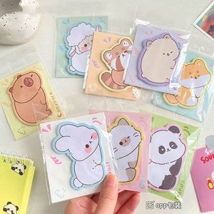 Cute Animal Shaped Self-Adhesive <b>Sticky</b> Notes Creative Memo Pads Index <b>Tabs</b> for Recording Reminders Essential Office School - Product Image 4