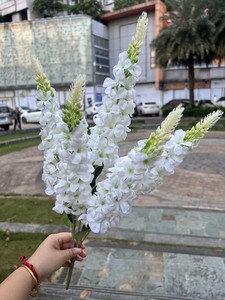 Flor artificial de seda de <span class=keywords><strong>Hyacinthus</strong></span> <span class=keywords><strong>Orientalis</strong></span> francesa de 5 tenedores para decoración de bodas, 2 unidades - Product Image 6