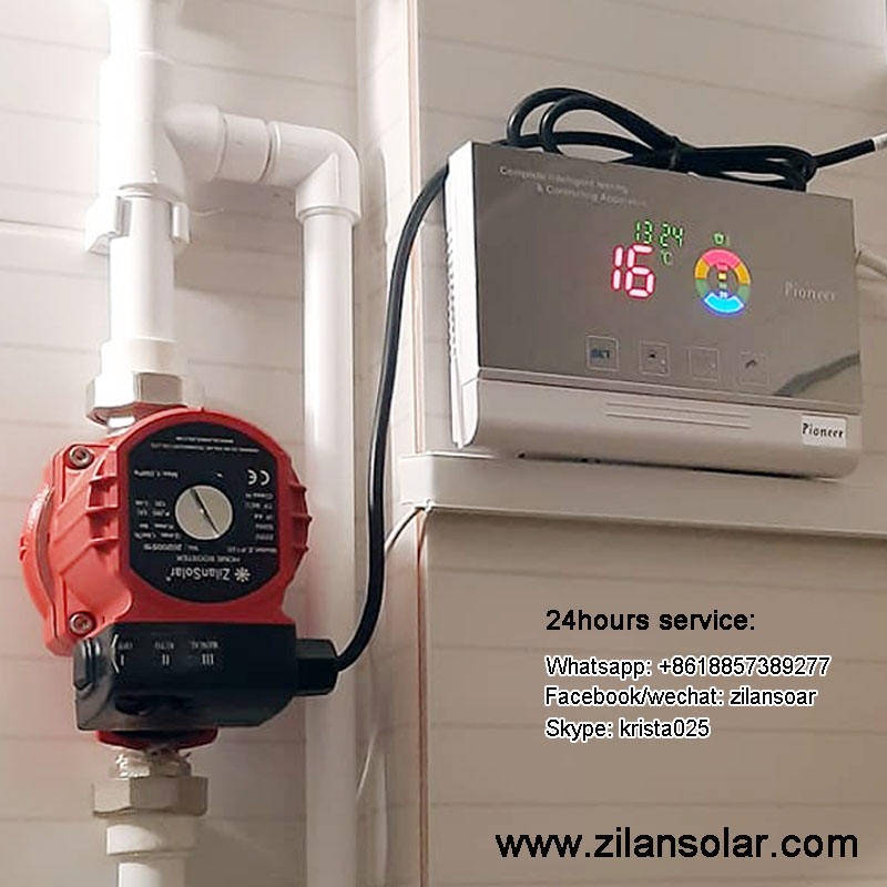 Heat Pump Using Tankless Water Heater With Solar Heat Pump Outdoor