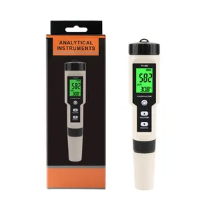 Kỹ thuật số Hydrogen ion nồng độ Tester 4 trong 1 H2 Đồng hồ nước 0-2400ppb PH meter ORP Meter cho hồ cá, nước uống