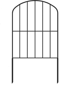 Clôture de <span class=keywords><strong>jardin</strong></span> décorative en <span class=keywords><strong>fer</strong></span> écologique, barrière paysagère antirouille, bordure de patio, décoration de <span class=keywords><strong>jardin</strong></span>, revêtement en poudre noire - Product Image 1