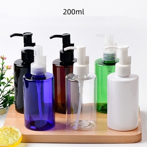 Botella PET Transparente Color Ámbar con Pulverizador y Hombro <span class=keywords><strong>Plano</strong></span> <span class=keywords><strong>para</strong></span> Jabón Líquido, Limpiador Facial y Champú - Product Image 4