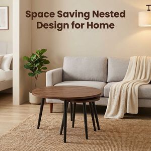 Tavolino da Tè in Legno dal Design Moderno, Due Misure, Estensibile, Tavolino da Caffè per Uso Domestico, Nuovo Design per Arredamento Soggiorno in Vendita - Product Image 5