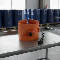 Couverture chauffante pour fût d'huile de 55 gallons (60 L) en caoutchouc de silicone flexible avec contrôle de la température