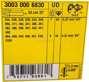 <span class=keywords><strong>Sthl</strong></span> 33RS-84 3/8 "050 Gauge 84 Maillons d'entraînement 25" Chaîne de scie rapide super professionnelle 3623-005-0084 - Product Image 3