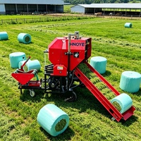 Machine à ensiler et à emballer 2-en-1 pour ensilage de maïs, paille, foin et luzerne, avec ensilage et emballage intégrés