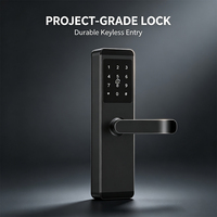 Cerradura Inteligente para Puerta de Seguridad para el Hogar, Huella Dactilar, Aplicación, WiFi, Contraseña, Tarjeta, Desbloqueo, Cerradura Digital Impermeable