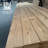 Ventes d'usine, panneaux muraux en bois massif modifié thermiquement, nœuds de pin de couleur claire, design traditionnel pour appartement, divertissement