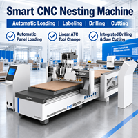 Solución de Producción Directa de Fábrica: Máquina CNC Router para Madera con Mesa de Carga Automática, para Anidamiento, Perforación y Corte