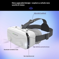 Headset Realitas Virtual yang Dipasang di Kepala Qianhuan Magic Mirror Perangkat All-in-One Layar 4.7-7.2" Kacamata 3D Polarisasi untuk Bermain Game
