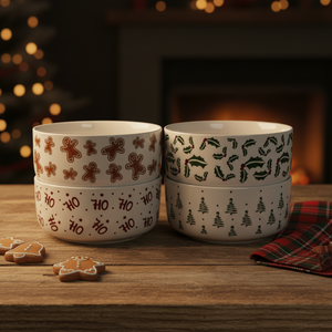 Tazones de Porcelana Cerámica de Alta Calidad, Ecológicos, de Gran Capacidad, para Uso Doméstico, Hechos a Mano, Resistentes a Roturas, con Diseño Bonito - Product Image 3