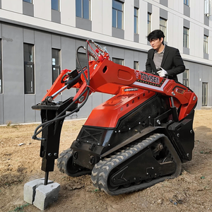 Minicargadora de orugas V1000 con motor diésel Kubota EPA, minicargadoras pequeñas con acoplamiento rápido y martillo hidráulico - Product Image 1