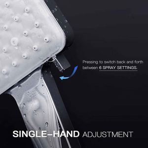 Rainfall Head Square Handshower Set Economic <b>Hand</b> Water Handheld <b>Shower</b> - Product Image 3