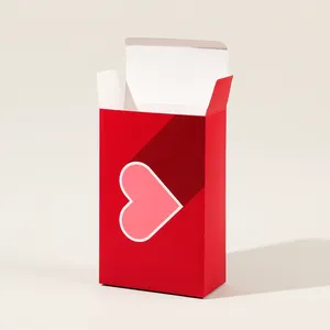 Caja de regalo de papel de correo corrugado, tamaño personalizado, color rosa, novedad