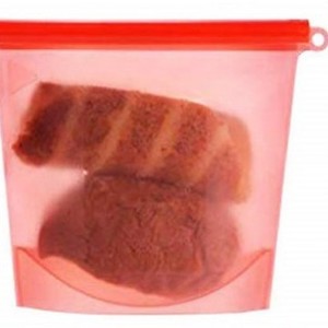 Sac de conservation sous vide en silicone de qualité alimentaire pour fruits et légumes, idéal pour la congélation et le stockage des aliments dans le réfrigérateur de cuisine. - Product Image 6