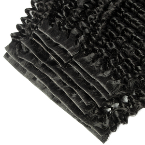 Clip invisibile per capelli ricciolenti con capelli grezzi <span class=keywords><strong>e</strong></span> crespi per Extension con doppia molletta invisibile nei capelli vergini - Product Image 6